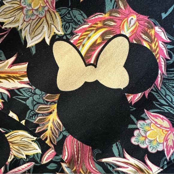 Rare Disney Minnie Mouse Disney Leggings with Floral Paisley Pattern - Picture 2 of 6